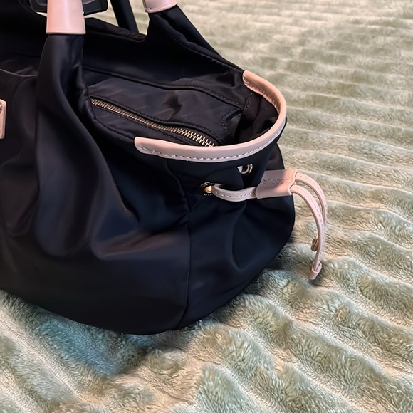 Kate Spade navy nylon bag a leather large shoulder bag - Picture 4 of 15